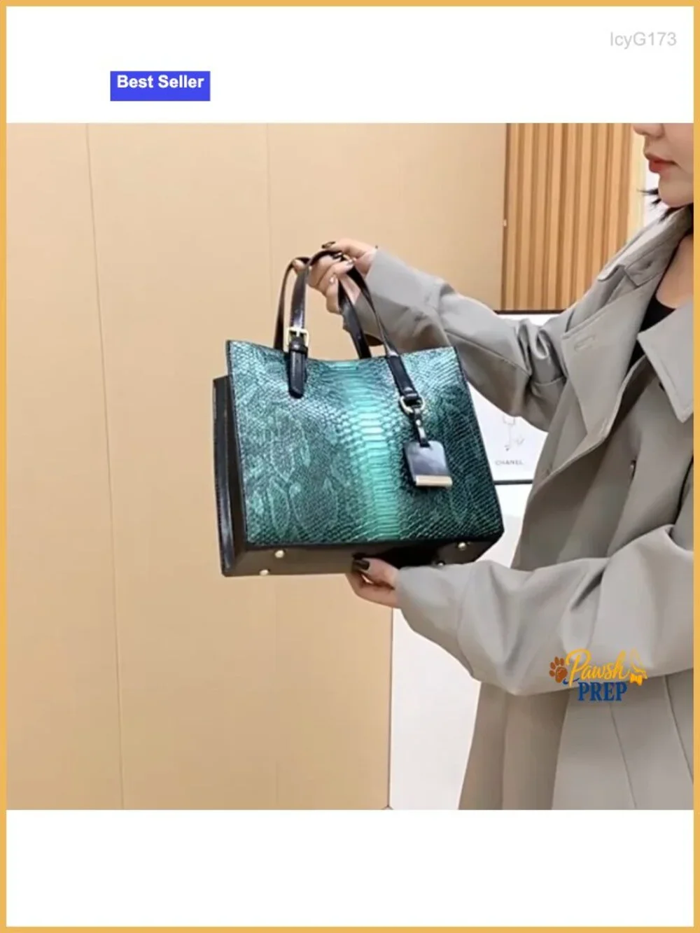Women's Crocodile Pattern Satchel Handbags Stylish Tote 3 Pcs Set Vegan Leather
